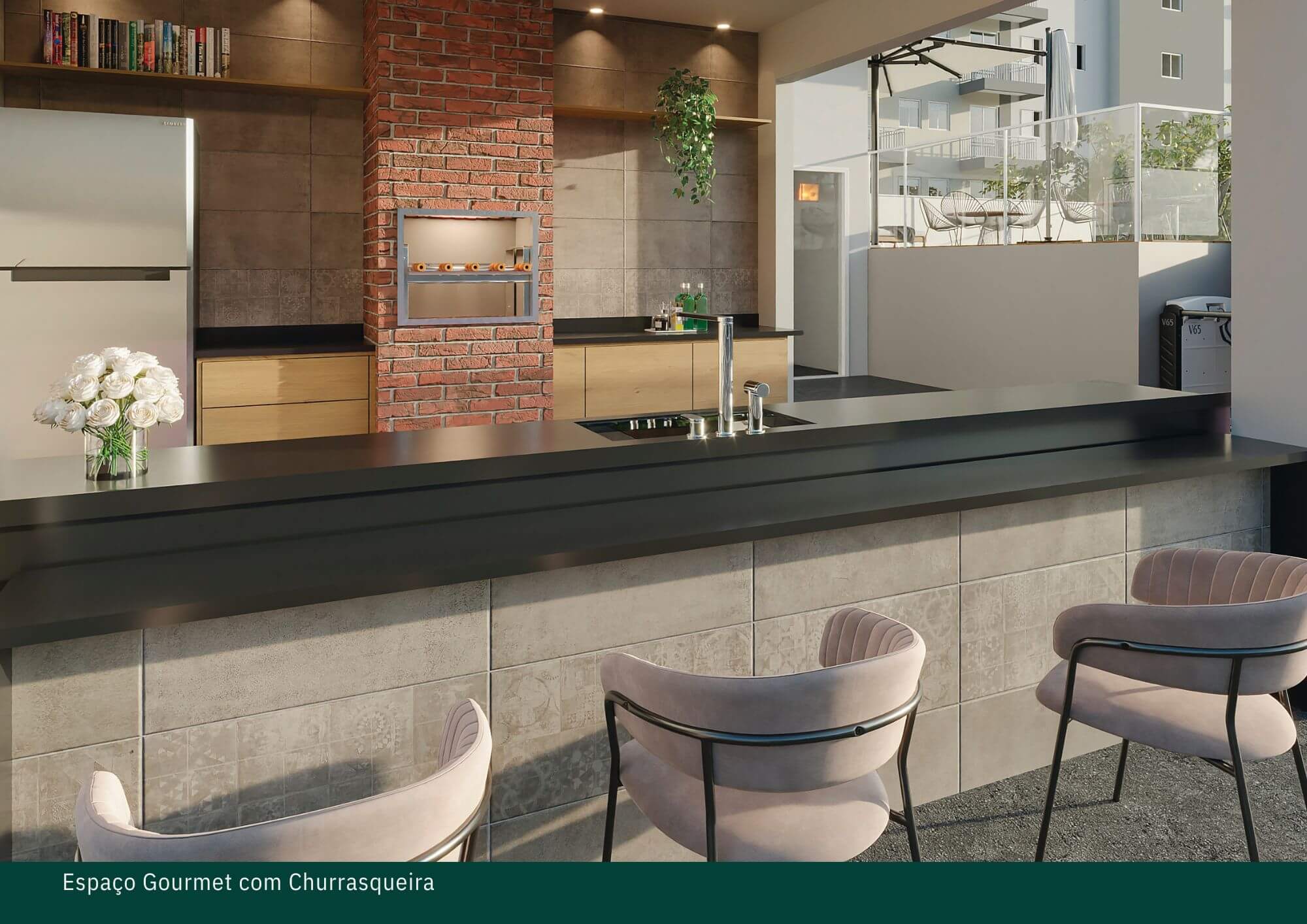 Espaço Gourmet com Churrasqueira - Green Park Residence Diadema